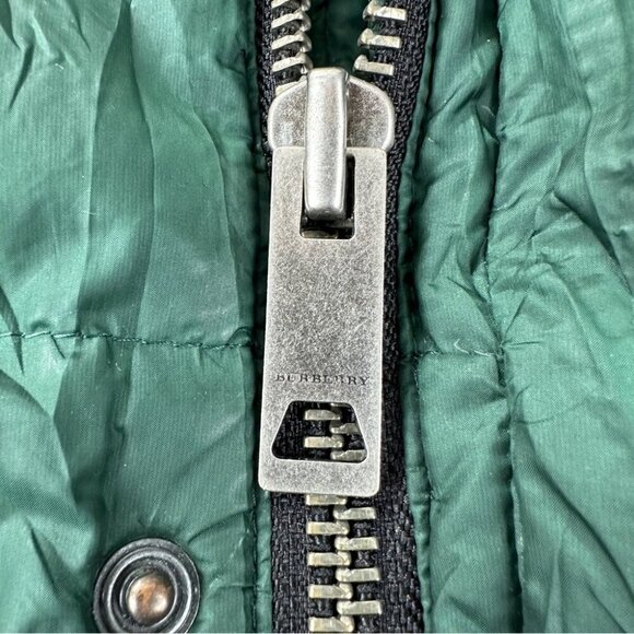 Burberry Children Green Puffer Jacket Nova Check Size 12Y - Picture 12 of 16